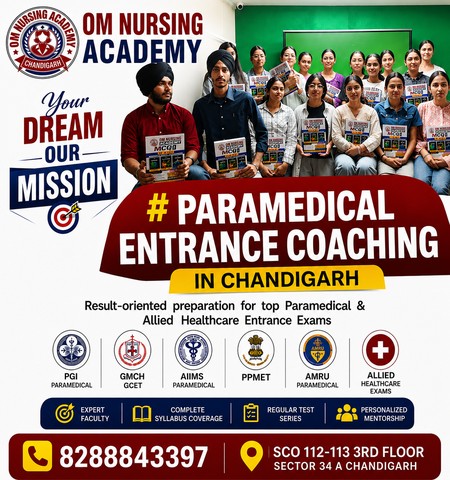 Paramedical Entrance Exam Coaching in Chandigarh